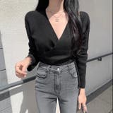 ストレートスリーブカシュクールニット | LADY LIKE | 詳細画像3