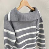 ハーフジップハイネックボーダーニット | LADY LIKE  | 詳細画像11 