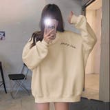 ワンポイントロゴ裏起毛トレーナー | LADY LIKE | 詳細画像11