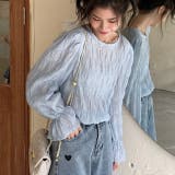 キャンディスリーブくしゅくしゅブラウス | LADY LIKE | 詳細画像4