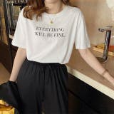 ホワイト | EVERYTHINGロゴTシャツ | LADY LIKE
