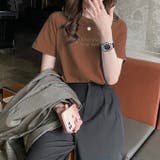 ブラウン | EVERYTHINGロゴTシャツ | LADY LIKE