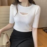 デコルテ空きコンパクトリブニット | LADY LIKE | 詳細画像2