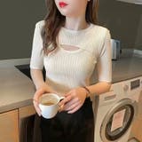 デコルテ空きコンパクトリブニット | LADY LIKE | 詳細画像5