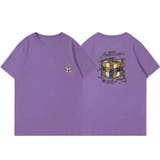 パープル | ルービックキューブプリントTシャツ | LADY LIKE 