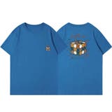 ブルー | ルービックキューブプリントTシャツ | LADY LIKE 