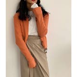 衿付き前開きソフトリブニット | LADY LIKE | 詳細画像16