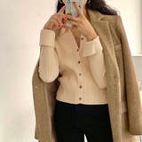 衿付き前開きソフトリブニット | LADY LIKE | 詳細画像19