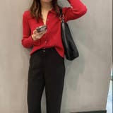 衿付き前開きソフトリブニット | LADY LIKE | 詳細画像29