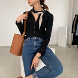 衿付き前開きソフトリブニット | LADY LIKE | 詳細画像3