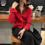 衿付き前開きソフトリブニット | LADY LIKE | 詳細画像30