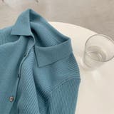 衿付き前開きソフトリブニット | LADY LIKE | 詳細画像31