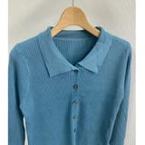 衿付き前開きソフトリブニット | LADY LIKE | 詳細画像35