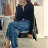 衿付き前開きソフトリブニット | LADY LIKE | 詳細画像5