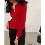 衿付き前開きソフトリブニット | LADY LIKE | 詳細画像6