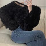 クロップド丈V開きシャギーニット | LADY LIKE  | 詳細画像16 