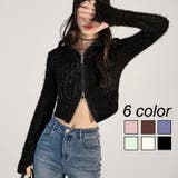 ダブルジップシャギーニット | LADY LIKE  | 詳細画像1 