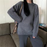 ブルーグレー | ふんわりニットプルオーバー | LADY LIKE 