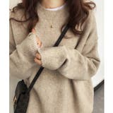ライトベージュ | ふんわりニットプルオーバー | LADY LIKE 
