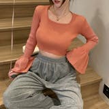 ベルスリーブショート丈リブニット | LADY LIKE  | 詳細画像13 