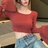 ベルスリーブショート丈リブニット | LADY LIKE  | 詳細画像14 