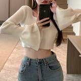 ベルスリーブショート丈リブニット | LADY LIKE  | 詳細画像17 