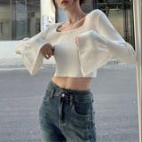 ベルスリーブショート丈リブニット | LADY LIKE  | 詳細画像8 