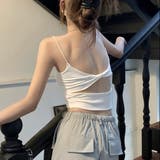 ホワイト | パット付きバックデザインキャミソール | LADY LIKE 