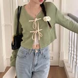 配色フロントリボンカーディガン | LADY LIKE | 詳細画像14