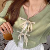 配色フロントリボンカーディガン | LADY LIKE | 詳細画像17