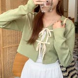 配色フロントリボンカーディガン | LADY LIKE | 詳細画像18