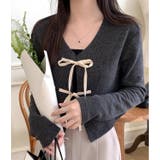 配色フロントリボンカーディガン | LADY LIKE | 詳細画像6