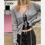 トリプルリボンやわらかカーディガン | LADY LIKE  | 詳細画像1 