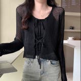 フロントリボンメッシュカーデアンサンブル2点セット | LADY LIKE | 詳細画像5