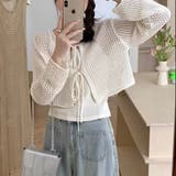 フロントリボンメッシュカーデアンサンブル2点セット | LADY LIKE | 詳細画像8