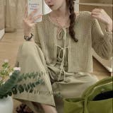 フロントリボンメッシュカーデアンサンブル2点セット | LADY LIKE | 詳細画像9