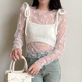 ニットキャミ付きシアートップス2点セット | LADY LIKE | 詳細画像8