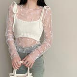 ニットキャミ付きシアートップス2点セット | LADY LIKE | 詳細画像9