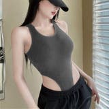 サイド開きカップ付きタンク型ボディスーツ | LADY LIKE | 詳細画像21