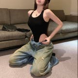 サイド開きカップ付きタンク型ボディスーツ | LADY LIKE | 詳細画像6