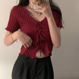 フロントリボンメロー半袖トップス | LADY LIKE | 詳細画像26