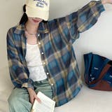 チェック柄ゆったりシアーシャツ | LADY LIKE  | 詳細画像10