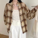 チェック柄ゆったりシアーシャツ | LADY LIKE  | 詳細画像14