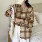 チェック柄ゆったりシアーシャツ | LADY LIKE  | 詳細画像15