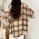 チェック柄ゆったりシアーシャツ | LADY LIKE  | 詳細画像17