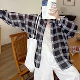 チェック柄ゆったりシアーシャツ | LADY LIKE  | 詳細画像21