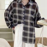 チェック柄ゆったりシアーシャツ | LADY LIKE  | 詳細画像24