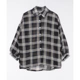 チェック柄ゆったりシアーシャツ | LADY LIKE  | 詳細画像33