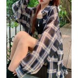 チェック柄ゆったりシアーシャツ | LADY LIKE  | 詳細画像43