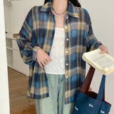 チェック柄ゆったりシアーシャツ | LADY LIKE  | 詳細画像8